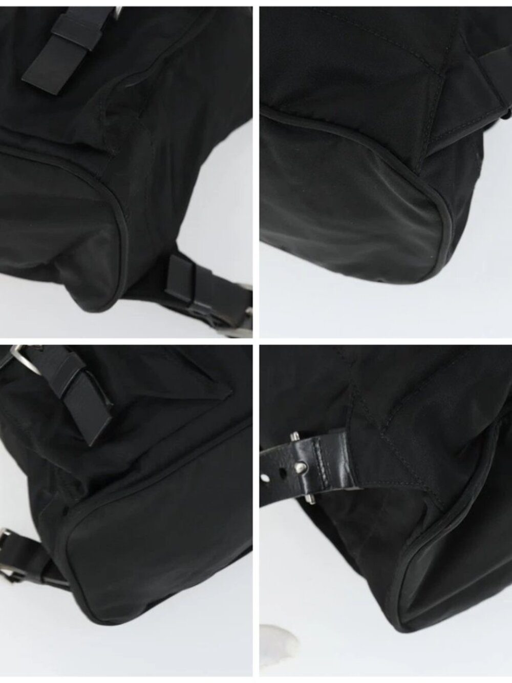 PRADA Backpack Nylon Black Silver Auth 169609 - Picture 16 of 16